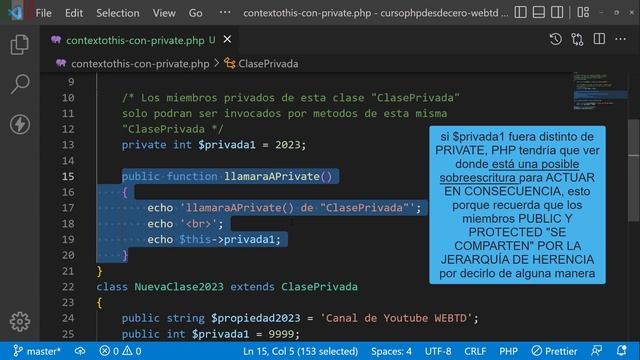 PHP Avanzado | Clases en PHP | static en PHP - Late Static Binding en PHP y private en PHP (parte2) смотреть онлайн