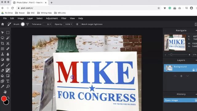 Pixlr Free, Online Image Editing: Color Replacement Tool смотреть онлайн