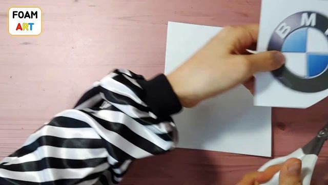 Car Logos- Volkswagen Logo, BMW Logo With Styrofoam | 폭스바겐 로고, Bmw 로고 스티로폼으로 만들기 -Foam Art-