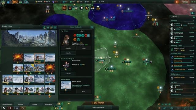 Stellaris #10 UNTIMELY DEMISE Geckos with Leviathans and Heinlein Patch - Let's Play смотреть онлайн
