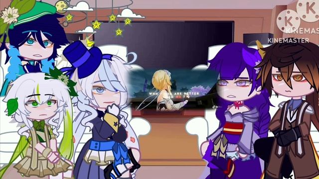 •|Archons react to Aether and Lumine // Genshin Impact// gacha club ??/?? смотреть онлайн