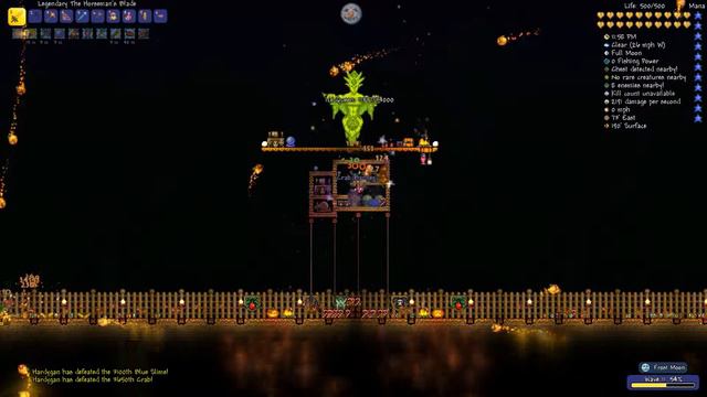 Terraria - Frost Moon Statue Engine, Wave 15