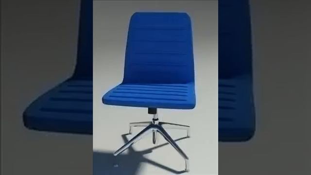 3D Model Lotus Low Simple Blue Fabric Armchair Review смотреть онлайн