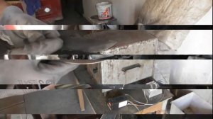 Нож из напильника  ч 1  Зонная закалка