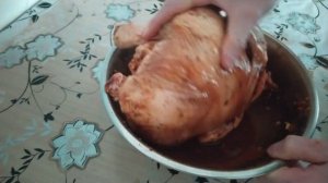 Как я запекал курицу целиком в духовке!!!????