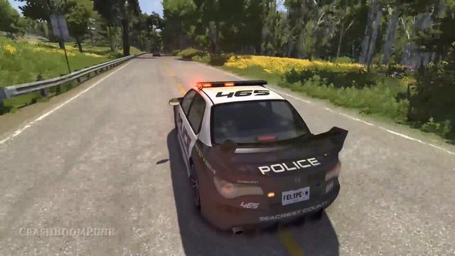 Crazy Police Chases #89 - BeamNG Drive Crashes смотреть онлайн