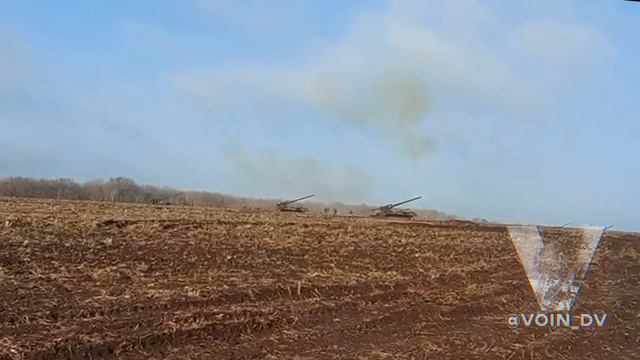 2С7М "Малка" РФ под Угледаром. Октябрь 2022 г. смотреть онлайн