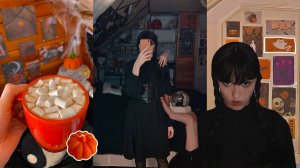 🕸 VLOG:  косплей  на Уэнсдэй, декор комнаты и празднование  Halloween 🎃