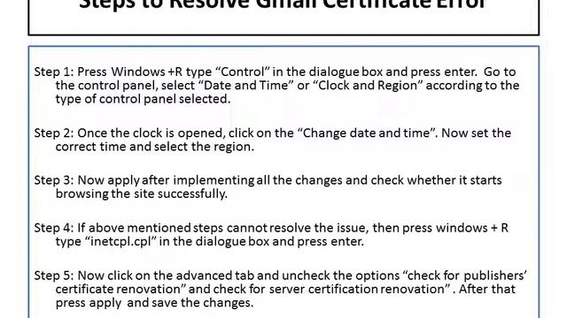 1-888-726-3195 Steps to Resolve Gmail Certificate Error смотреть онлайн
