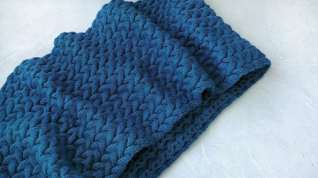 Снуд косами в 2 оборота. Невидимый шов "Петля в петлю". смотреть онлайн