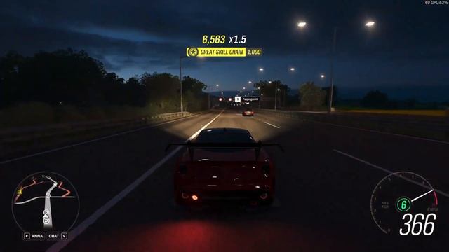 Ferrari 599XX EVO night drive 372 KM/H Forza horizon 4 смотреть онлайн