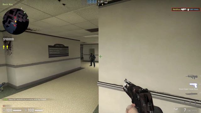 Absolute CS:GO noob 1v10ing expert bots with console commands. смотреть онлайн