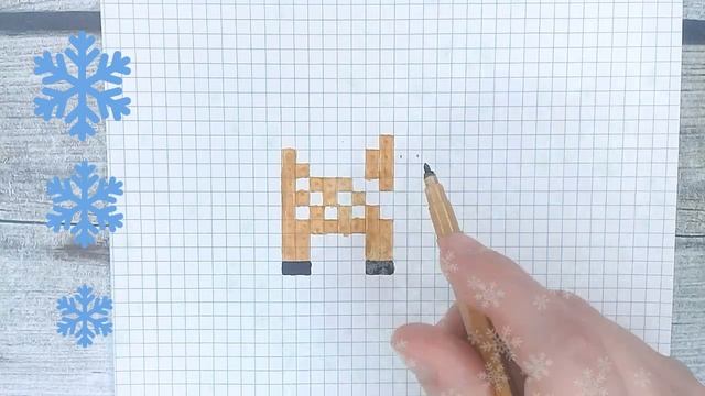 Новогодние рисунки по клеточкам / Как нарисовать Оленя на Новый год / Видео 2022 / Лайк АРТ смотреть онлайн