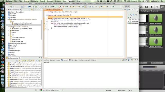 Git Commit & Push in Eclipse смотреть онлайн
