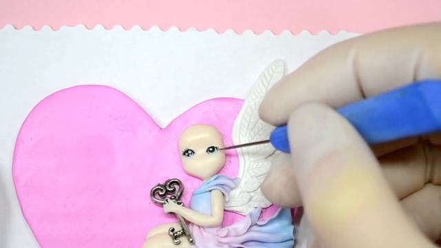 DIY Сердечко + Куколка чиби ❤️ Полимерная глина мастер класс ❤️ Ирина Иваницкая смотреть онлайн