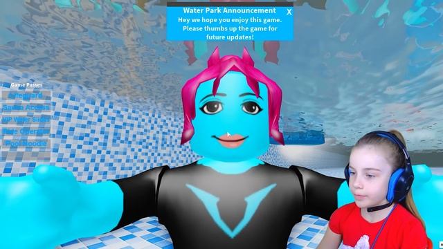 КРУТОЙ АКВАПАРК в Роблокс приключение мульт героя на водных горках Roblox смотреть онлайн