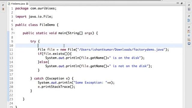 Java File API Tutorial смотреть онлайн