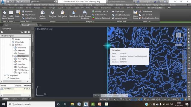 Edit Surface in Civil 3D | Create Surface by using .dem file | Civil 3D смотреть онлайн