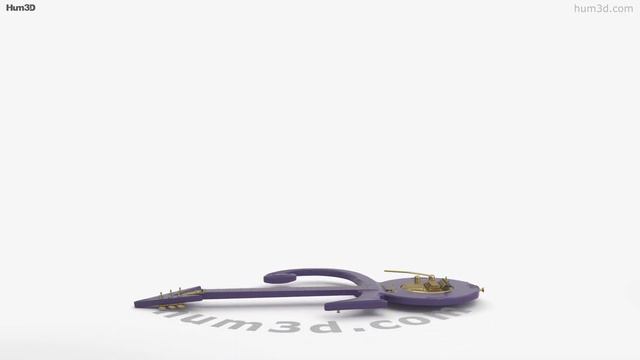 Prince Guitar Purple Rain 3D model by Hum3D.com смотреть онлайн
