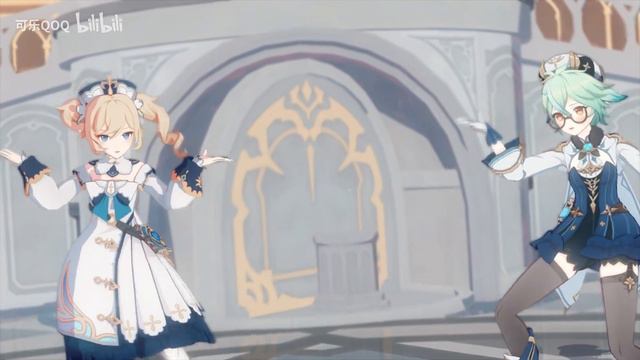 【Genshin Impact MMD/4K/60FPS】Barbara & Sucrose【Drop Pop Candy】