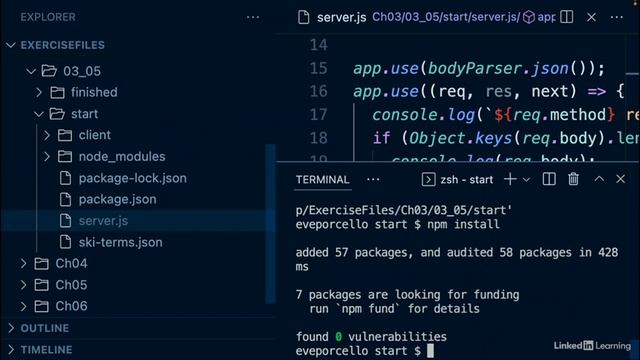 02 Node js Essential Training | Web Servers | WebSockets | Intro to Express смотреть онлайн