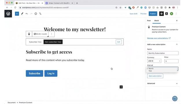 How to create a paid subscription newsletter on WordPress.com смотреть онлайн