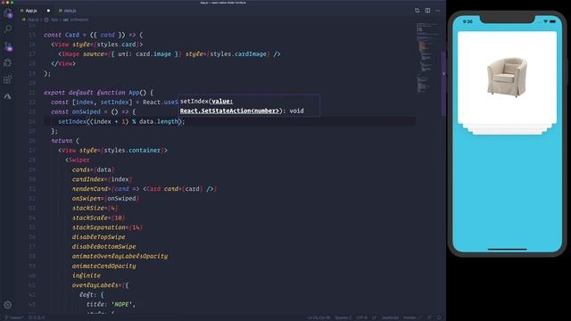 How to make Tinder-like card animations in React Native смотреть онлайн