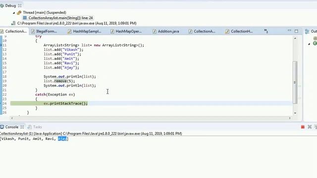 Remove elements from Arraylist in Java смотреть онлайн