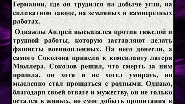 Изложение по рассказу Шолохова «Судьба человека» смотреть онлайн