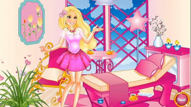 Барби украшает спа салон / Barbie decorates the spa salon смотреть онлайн