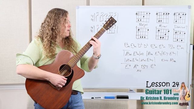 Reviewing the Major, Minor, and Dominant 7th Barre Chords - Basic Chords and Strumming: Lesson 24 смотреть онлайн