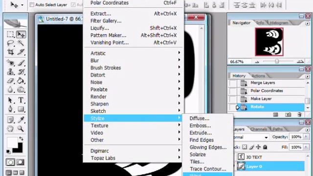 Photoshop CS2 - 3D Text Tutorial смотреть онлайн
