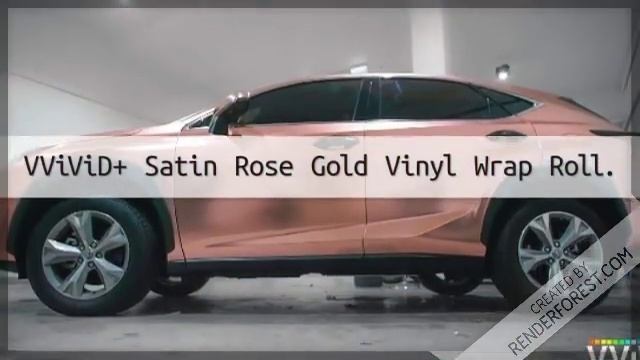 Jackson's Vid Cars Jaguar Satin Rose Gold Conform Chrome Vinyl Wrap, Carbon Fiber, Color Vinyl Film смотреть онлайн