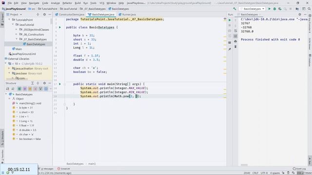 PW JAVA Basic Datatypes 2019 08 19 17 02 27 смотреть онлайн