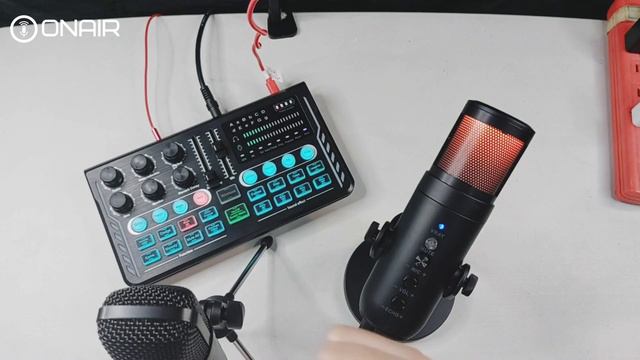 How To Connect ONAIR JD950 Rgb Usb Microphone To Your Sound Card