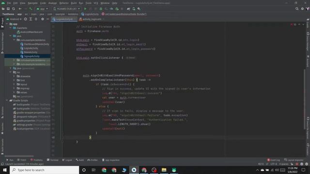 Firebase Authentication in Android Studio l Part #3 l Firebase Login #mstore смотреть онлайн