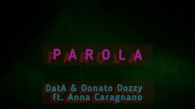 DatA & Donato Dozzy  Ft. Anna Caragnano - Parola(Music Video)