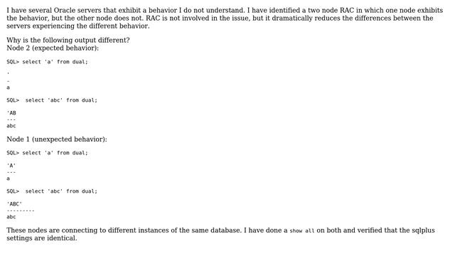 Databases: SQLPlus Padding in Query Results смотреть онлайн