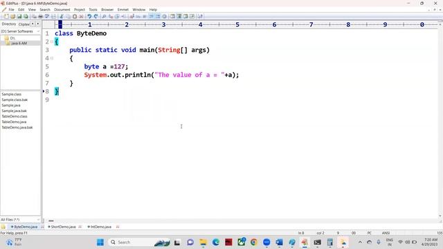 7 - Java integer data types (byte, short, int, long), Java full stack by lokesh jammugani 2023 apri смотреть онлайн