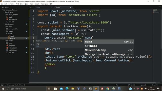 NEXT js + Node js + Socket.io = Chat App смотреть онлайн