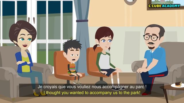 Winter Holidays and New Year's Eve Conversation in French | French Stories | French Cartoon смотреть онлайн