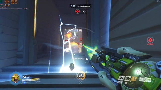 Overwatch Gameplay test 2700x 1440p 1080 TI | Quickplay max graphics gameplay смотреть онлайн