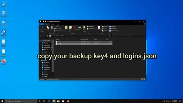 How to export firefox old logins and passwords to newly installed mozilla firefox browser.