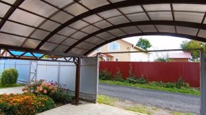 Навес из сотового поликарбоната.Отзыв заказчика.