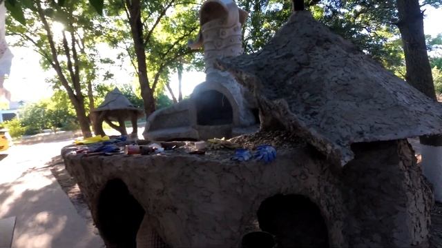 оформление барбекю. ковка декоративная заклёпки из цемента . смотреть онлайн