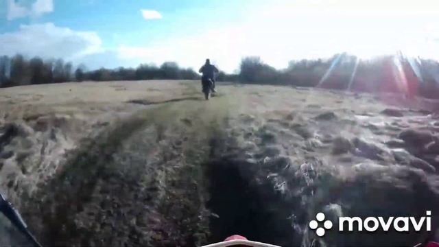 Катаем по лугам XR250 enduro, XR250 lite, GS250 смотреть онлайн