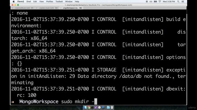 MongoDB Setup on OSX - MongoDB Tutorial смотреть онлайн