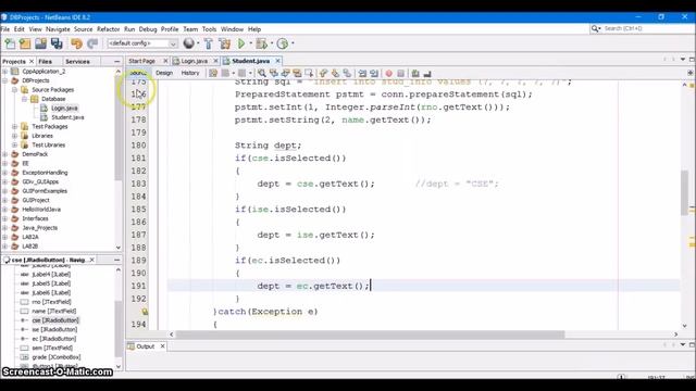 11. Inserting data into MySQL database using jFrame form in Netbeans Java - Part - 2 смотреть онлайн
