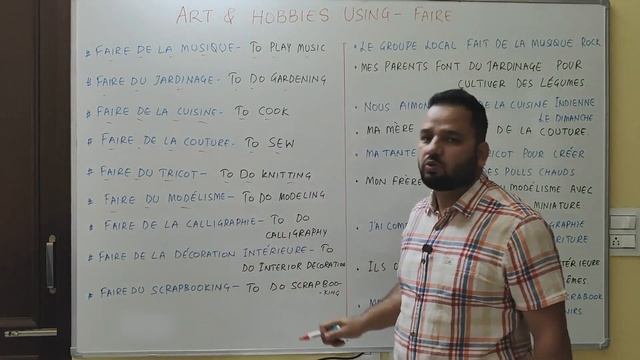 Art & hobbies expressions using verb faire || How to conjugate verb faire for art and hobbies смотреть онлайн