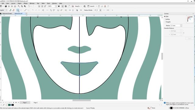 CorelDRAW tutorial - how to draw Starbucks logo - FULL length смотреть онлайн